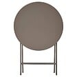HESPERIDE - Table de jardin Greensboro 2 places pliable café D40cm - vignette