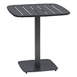 HESPERIDE - Table de jardin 2 places Alegoria 70x70cm gris graphite - vignette