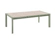 HESPERIDE - Table de jardin rectangulaire extensible alu Evasion 8/10 places effet bois et vert laurier - Hespéride - vignette