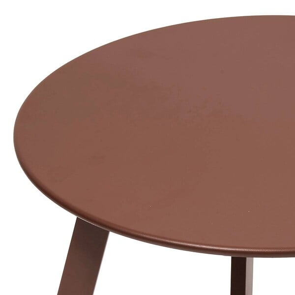 HESPERIDE - Table d'appoint de jardin Saona D50cm acajou - large