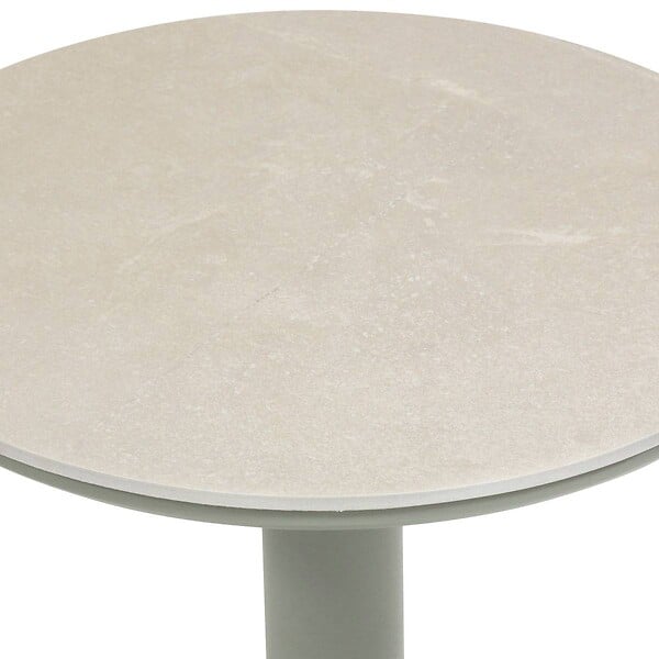 HESPERIDE - Table d'appoint de jardin Soletia 40x40x50cm vert laurier - large