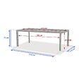 HESPERIDE - Table de jardin 12 places Luzane extensible argile - vignette
