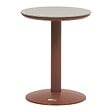 HESPERIDE - Table d'appoint de jardin Soletia 40x40x50cm acajou - vignette