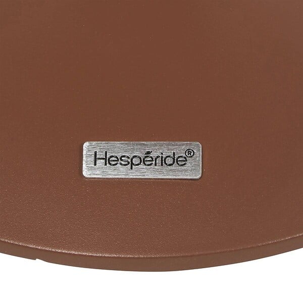 HESPERIDE - Table d'appoint de jardin Soletia 40x40x50cm acajou - large