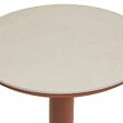 HESPERIDE - Table d'appoint de jardin Soletia 40x40x50cm acajou - vignette