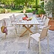 HESPERIDE - Table de jardin 8 places Axiome argile - vignette