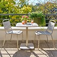 HESPERIDE - Table de jardin 2 places Alegoria 70x70cm argile - vignette