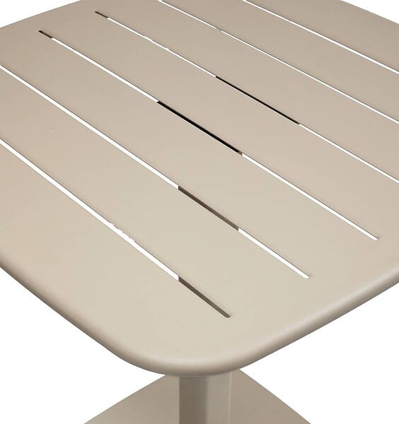 HESPERIDE - Table de jardin 2 places Alegoria 70x70cm argile - large