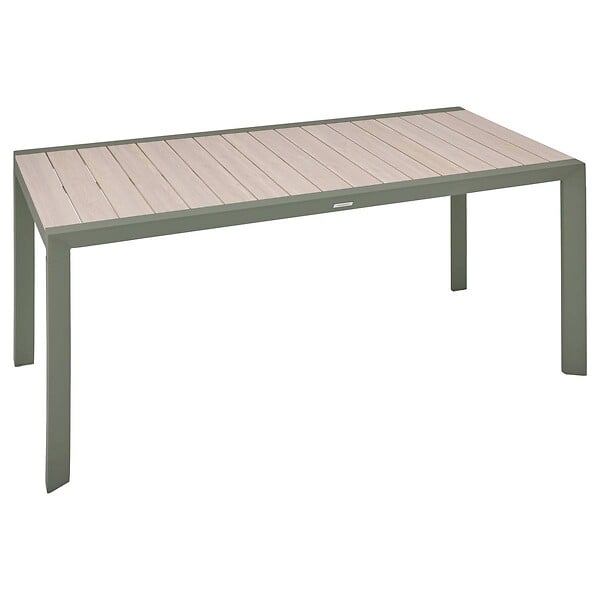 HESPERIDE - Table de jardin 6 places Evasion beige lin/laurier - large