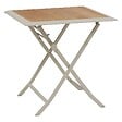HESPERIDE - Table de jardin 2 places Azua pliable beige 71x71cm - vignette