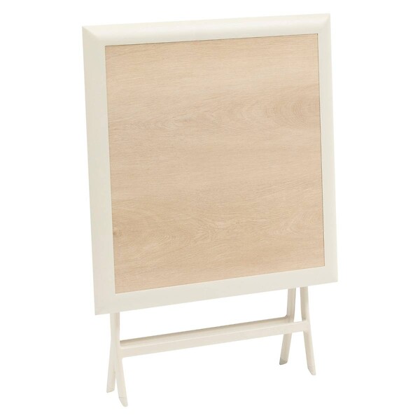 HESPERIDE - Table de jardin 2 places Azua pliable beige 71x71cm - large