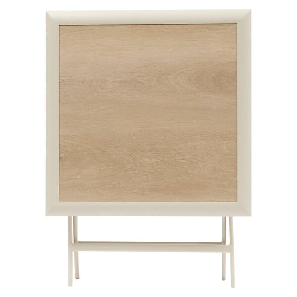 HESPERIDE - Table de jardin 2 places Azua pliable beige 71x71cm - large