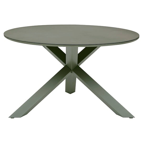 HESPERIDE - Table de jardin 6 places Oryon D130cm vert laurier - large