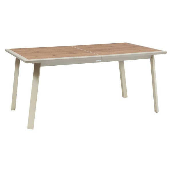 HESPERIDE - Table de jardin 10 places Pavane extensible argile - large