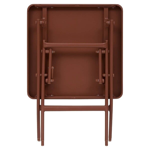 HESPERIDE - Table d'appoint de jardin Greensboro 40x40cm acajou - large
