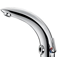 DELABIE - Mitigeur de lavabo automatique TEMPOMATIC MIX 2 sur vasque alimentation secteur 230/12 V - DELABIE - 494000 - large
