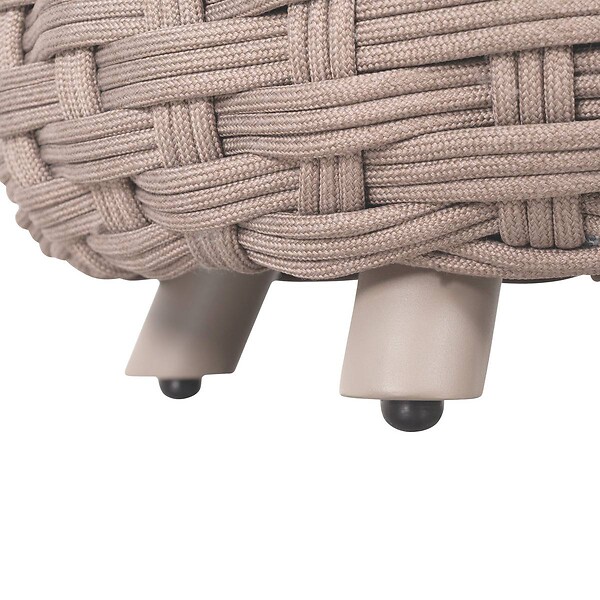 HESPERIDE - Pouf de jardin Obbae café - large