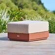 HESPERIDE - Pouf de jardin Allure acajou - vignette