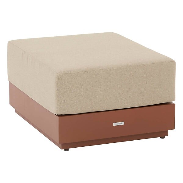 HESPERIDE - Pouf de jardin Allure acajou - large