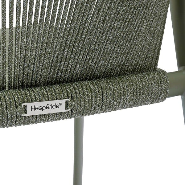 HESPERIDE - Fauteuil de jardin empilable Riu vert laurier - large