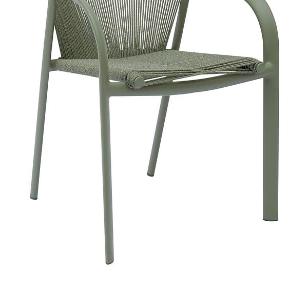 HESPERIDE - Fauteuil de jardin empilable Riu vert laurier - large