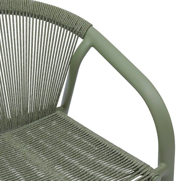 HESPERIDE - Fauteuil de jardin empilable Riu vert laurier - large