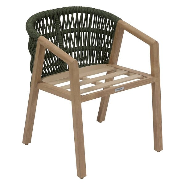 HESPERIDE - Fauteuil de jardin Mylore vert laurier - large