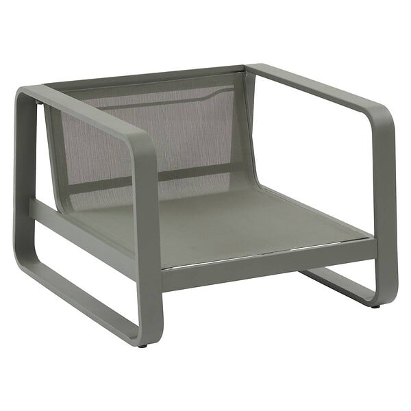 HESPERIDE - Fauteuil de salon de jardin Domilly vert laurier - large