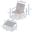 HESPERIDE - Fauteuil relax de jardin Solani argile - vignette