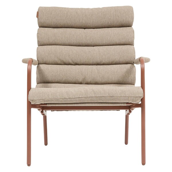 HESPERIDE - Fauteuil relax de jardin Solani acajou - large