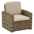 HESPERIDE - Fauteuil de salon de jardin Selenim beige ficelle - vignette
