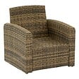 HESPERIDE - Fauteuil de salon de jardin Selenim beige ficelle - vignette