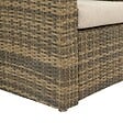 HESPERIDE - Fauteuil de salon de jardin Selenim beige ficelle - vignette