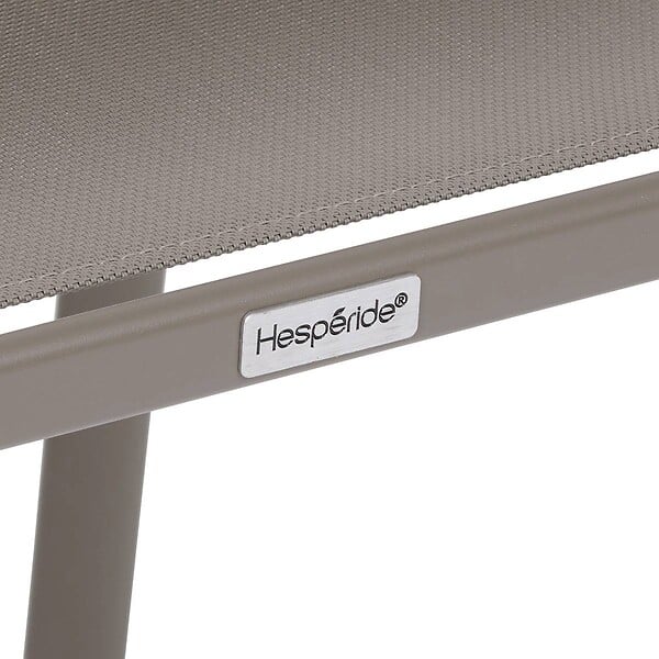 HESPERIDE - Fauteuil de jardin Piazza empilable noisette - large