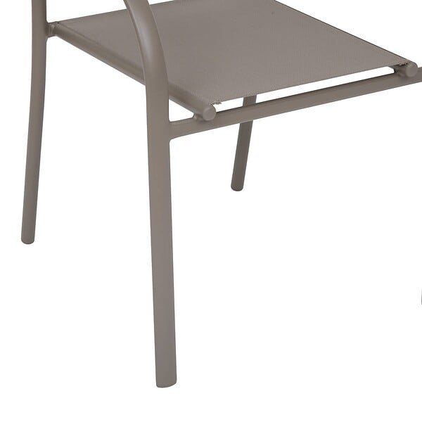 HESPERIDE - Fauteuil de jardin Piazza empilable noisette - large