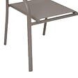 HESPERIDE - Fauteuil de jardin Piazza empilable noisette - vignette