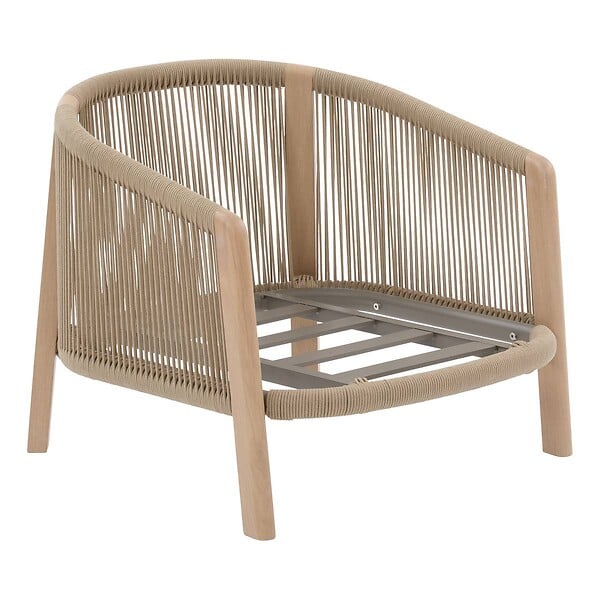 HESPERIDE - Fauteuil de salon de jardin Nelora beige - large