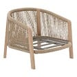 HESPERIDE - Fauteuil de salon de jardin Nelora beige - vignette