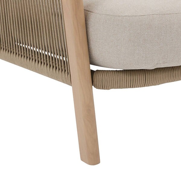 HESPERIDE - Fauteuil de salon de jardin Nelora beige - large