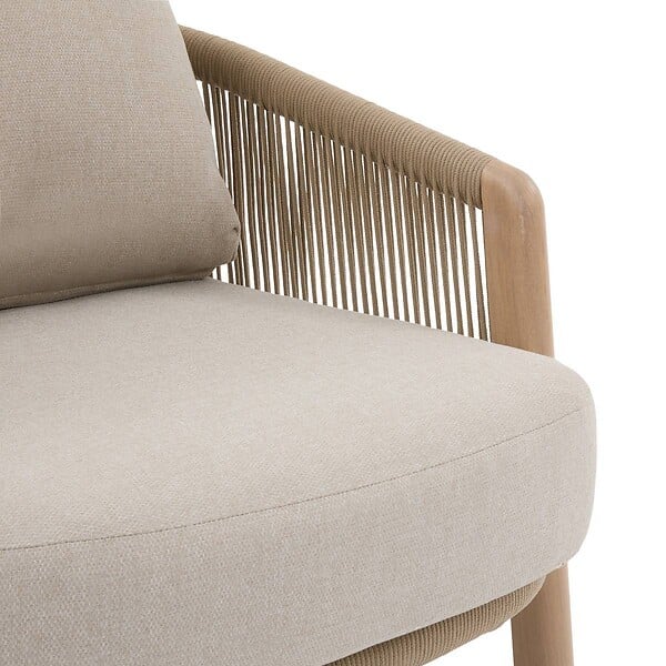 HESPERIDE - Fauteuil de salon de jardin Nelora beige - large