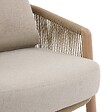 HESPERIDE - Fauteuil de salon de jardin Nelora beige - vignette
