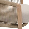 HESPERIDE - Fauteuil de salon de jardin Nelora beige - vignette
