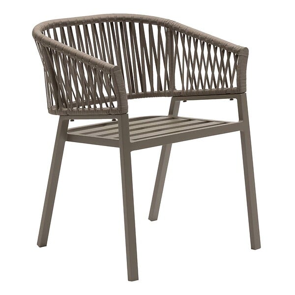 HESPERIDE - Lot de 2 fauteuils de jardin Oriengo café - large