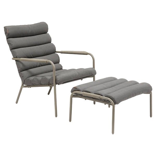 HESPERIDE - Fauteuil relax de jardin Solani café - large