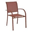 HESPERIDE - Fauteuil de jardin Piazza empilable acajou - vignette