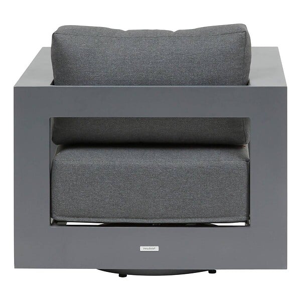 HESPERIDE - Fauteuil de salon de jardin rotatif ALLURE Gris / Graphite - large