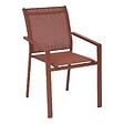 HESPERIDE - Fauteuil de jardin empilable Essentia acajou - vignette