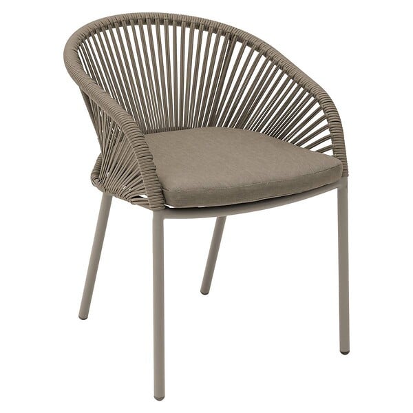 HESPERIDE - Fauteuil de jardin Oryon empilable café - large