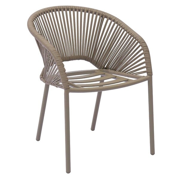HESPERIDE - Fauteuil de jardin Oryon empilable café - large