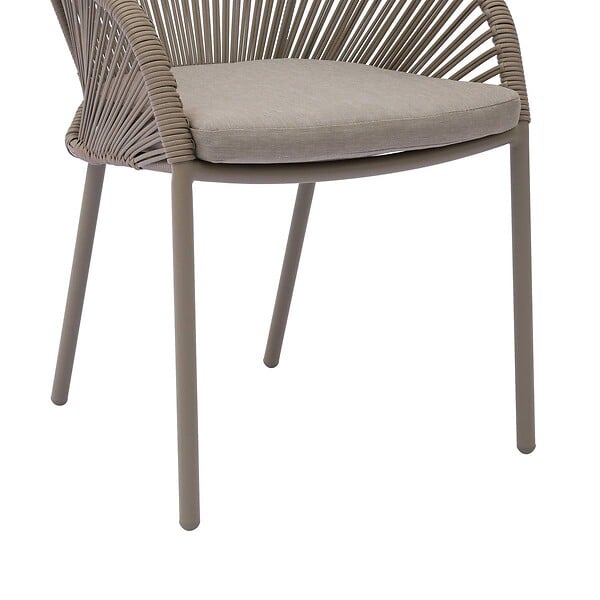 HESPERIDE - Fauteuil de jardin Oryon empilable café - large
